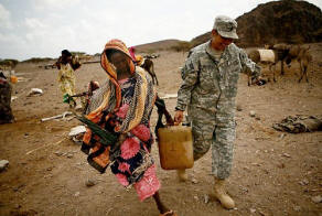 Staff Sgt. Cynthia Ramirez sums up the mission of AFRICOM, the Pentagon's newest command: 'Hearts and minds. And we're showing the bad guys we can go anywhere.' Photo:  E. Jason Wambsgans/Chicago Tribune January 13, 2008)