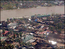 Many homes in the Irrawaddy river delta were destroyed by the cyclone. Photo: AFP