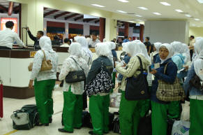 An estimated six million Indonesian woman - some 90 percent of all Indonesian migrant laborers - are now working overseas. Most go to the Middle East,  with the rest are in Asia Pacific. Many Indonesian villages are left with a shortage of women with men assuming the role of a single parent for years at a time. Photo: David Swanson/IRIN 