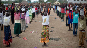 Rehearsals are under way for this weekend's independence celebrations in Juba, the capital of the new Republic of South Sudan. &nbsp;Photo: Tyler Hicks/The New York Times