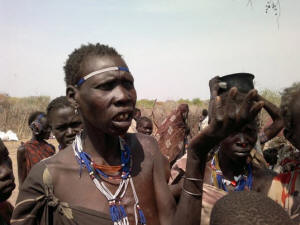 Kayoi Maze, 42, was separated from her two daughters, ages 18 and 16. Her neighbors later informed her that the fighters had abducted them. “I don’t expect to ever see them again,” said Maze, who like hundreds of villagers returned to the city Likuangole over the weekend to receive food aid from the UN’s World Food Program. ”At least I have two daughters left.” Photo: Sudarsan Raghavan/Washington Post