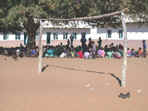 Children at Chidobe primary school no longer play football due to the food crisis - 2002 © WFP/R Lee