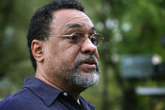 The Rev. Sonnye Dixon took the Food Stamp Challenge recently, living on mostly hotdogs for a week. Photo by Ronny Perry/UMNS