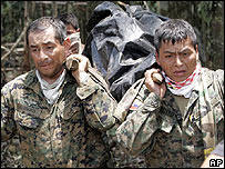 The Colombian raid inside Ecuador left  17 rebels dead including FARC leader Raul Reyes.  Photo: AP