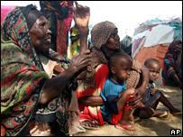 Humanitarian agencies say two million people needed daily help to survive the crisis caused by fighting between the Union of Islamic Courts and the current government. Photo: AP