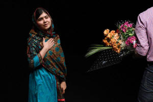 Malala Yousafzai, 17, said she was honored to be the youngest person to receive the award.  Photo: Oli Scarff/Agence France-Presse � Getty Images 